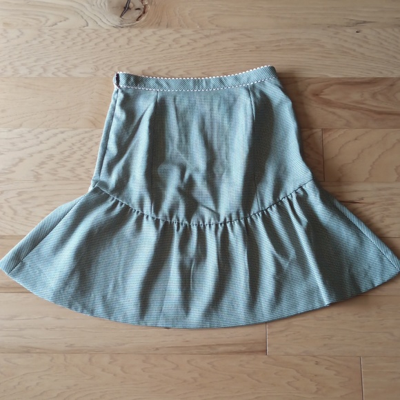 Rebecca Taylor Houndstooth Wool Midi Skirt - Picture 6 of 8